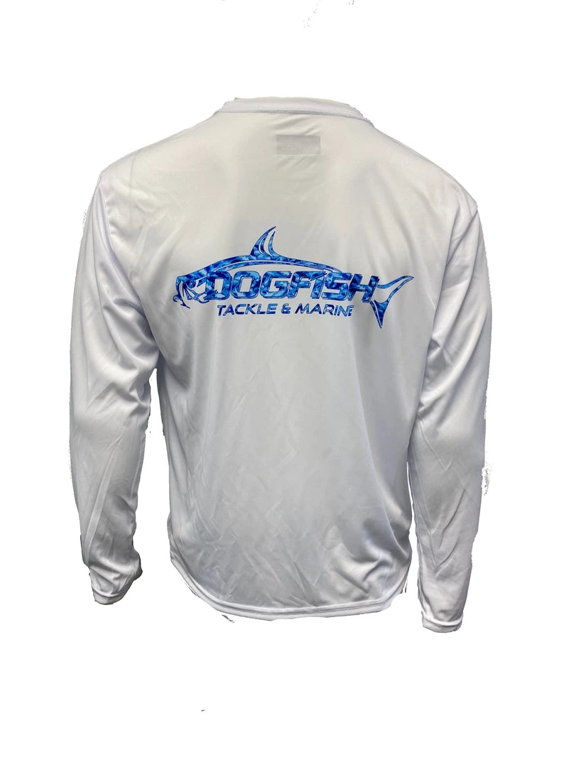 Dogfish Tackle & Marine Dogfish Blue Water Camo L/S Performance Shirt