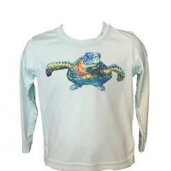 Dogfish Tackle & Marine Sporty Girl Toddler Sea Turtle UPF LS Dogfish Exclusives