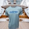 Dogfish Tackle & Marine Dogfish Logo T Shirt Stone Wash Denim Dogfish Exclusives